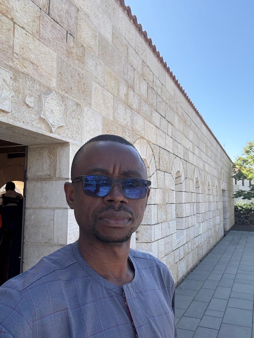 Pastor Zac at a holy site in Israel
